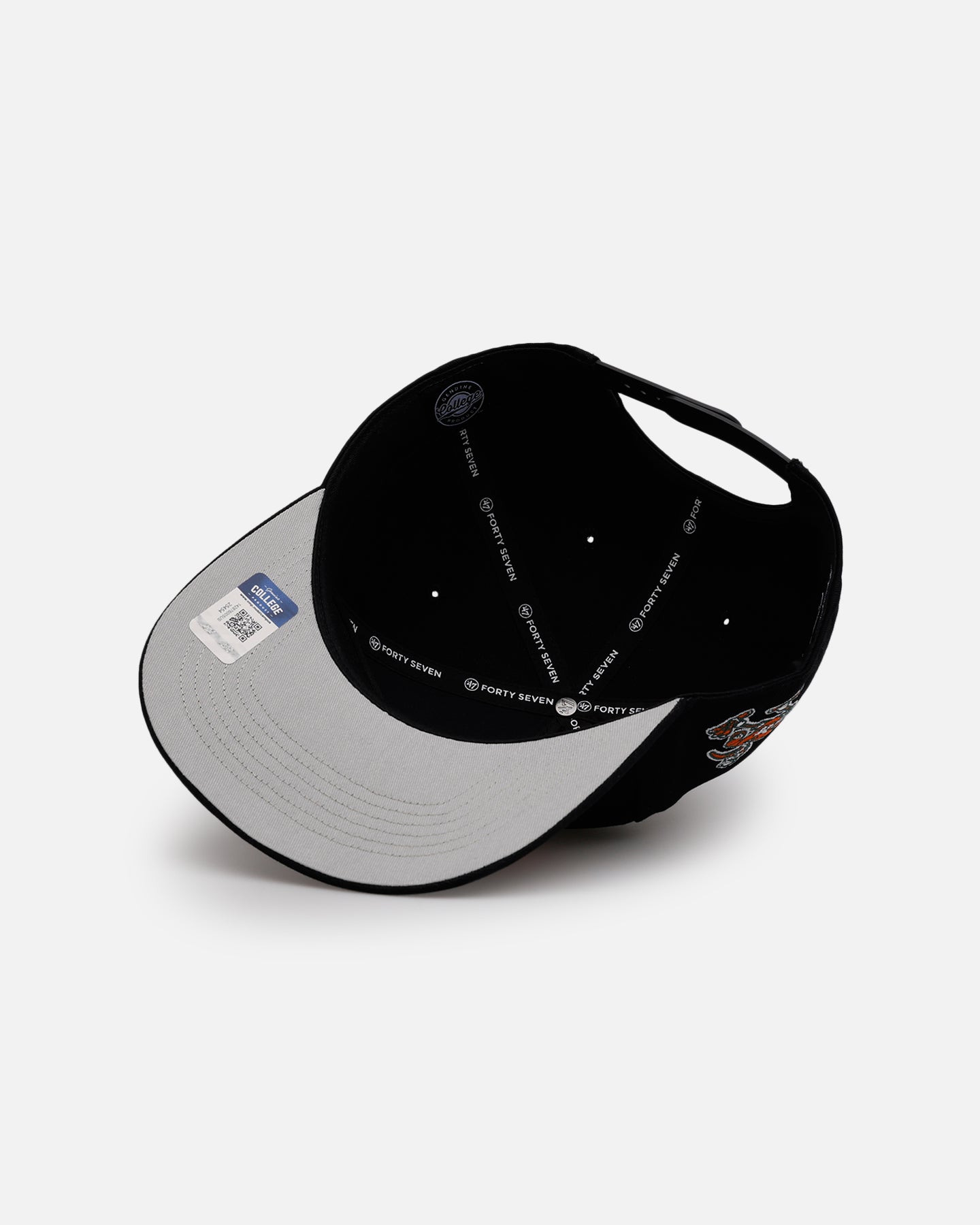 47 Brand Miami Hurricanes 'Black Dome Script' Snapback Hat - Adjustable 47 Hitch Back Closure - Official NCAA College Team Cap for Men & Women - Perfect for Game Day, Sports Events and Streetwear Fashion