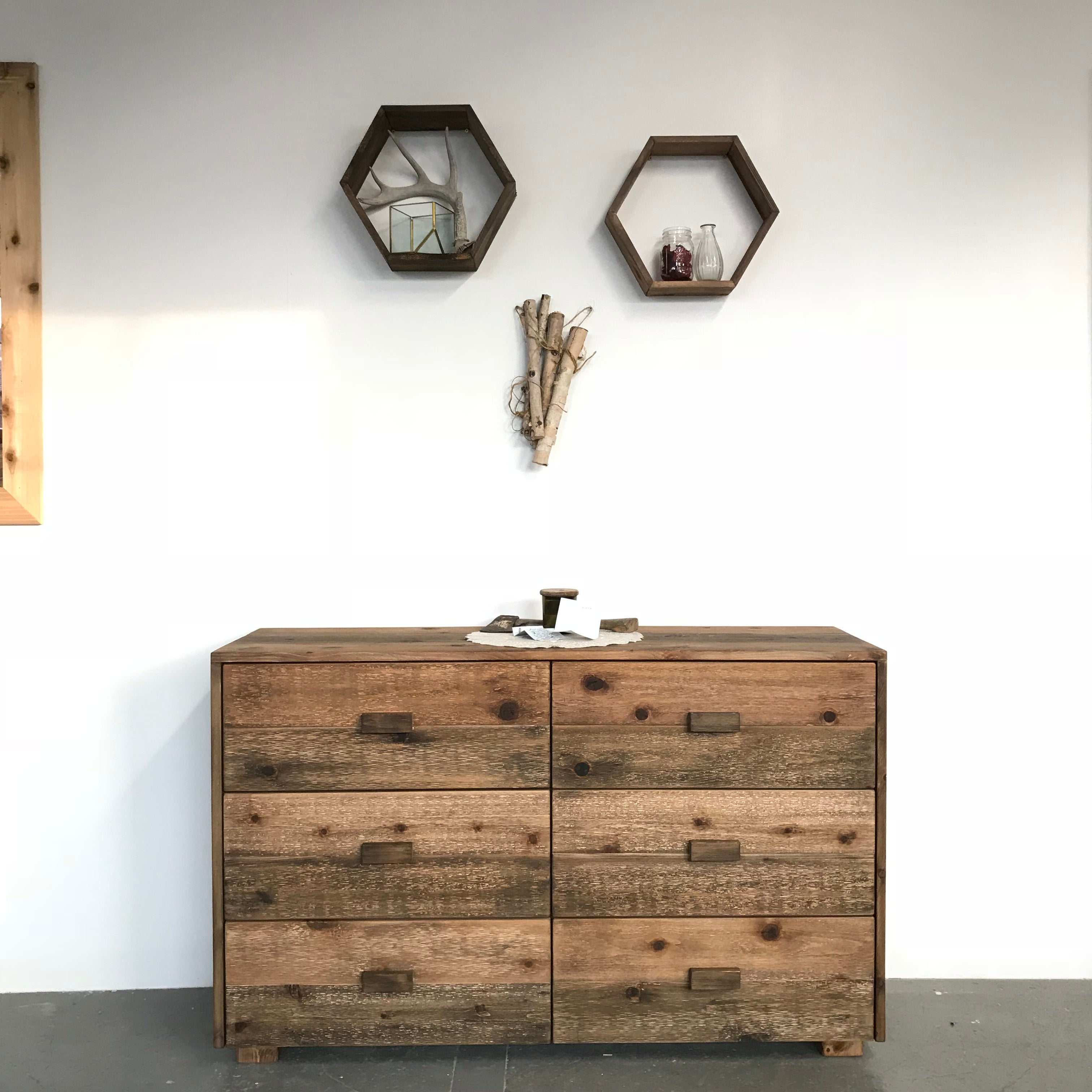 Handmade in USA Six Drawer Dresser - Solid Wood Bedroom Storage Furniture for Clothes & Linens | Perfect for Master Bedroom, Guest Room & Nursery Organization