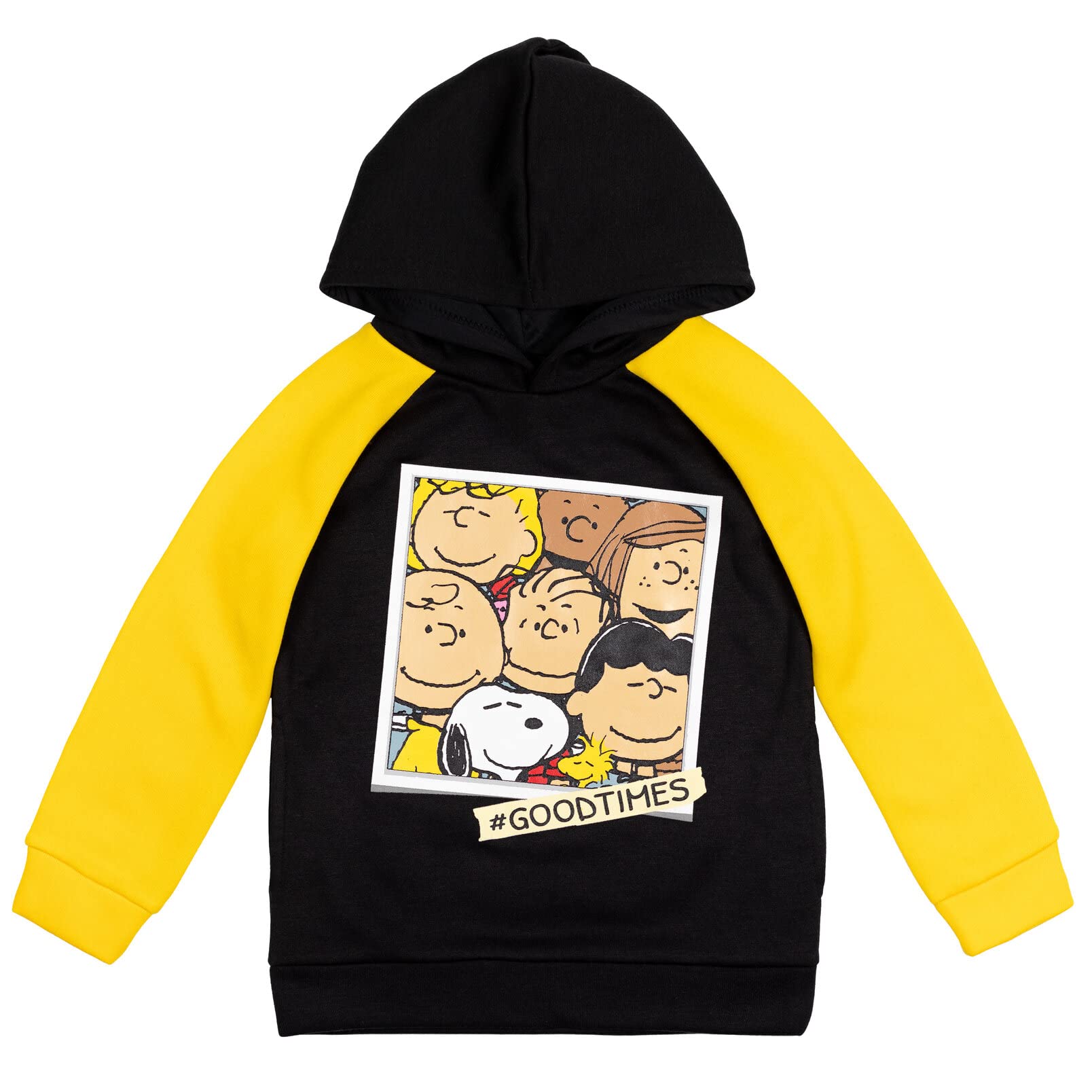 PEANUTS Woodstock Snoopy Fleece Pullover Hoodie for Toddlers & Kids - Soft Winter Warm Hooded Sweatshirt for Boys & Girls - Perfect for School, Playdates & Outdoor Activities