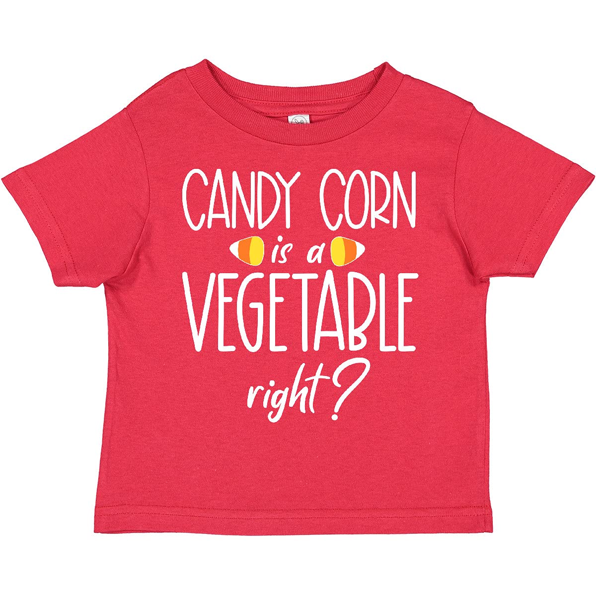 Inktastic Halloween 'Candy Corn is a Vegetable' Funny Toddler T-Shirt - Perfect for Halloween Costumes, Trick or Treating & Kids' Holiday Parties