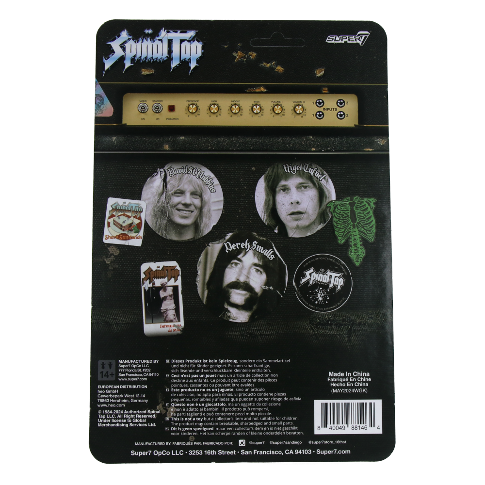 David St. Hubbins Spinal Tap ReAction Figure - Wave 1 Collectible Toy for Music Fans & Movie Memorabilia Enthusiasts - Perfect for Display, Gifts, and Pop Culture Collections