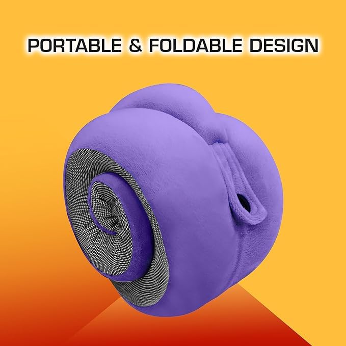 Premium Neck Pillow with Eye Mask & Carry Bag - Ergonomic Travel Pillow for Neck Pain Relief - Perfect for Airplane, Car, Office & Home Use - Soft & Supportive Memory Foam for Comfortable Sleep