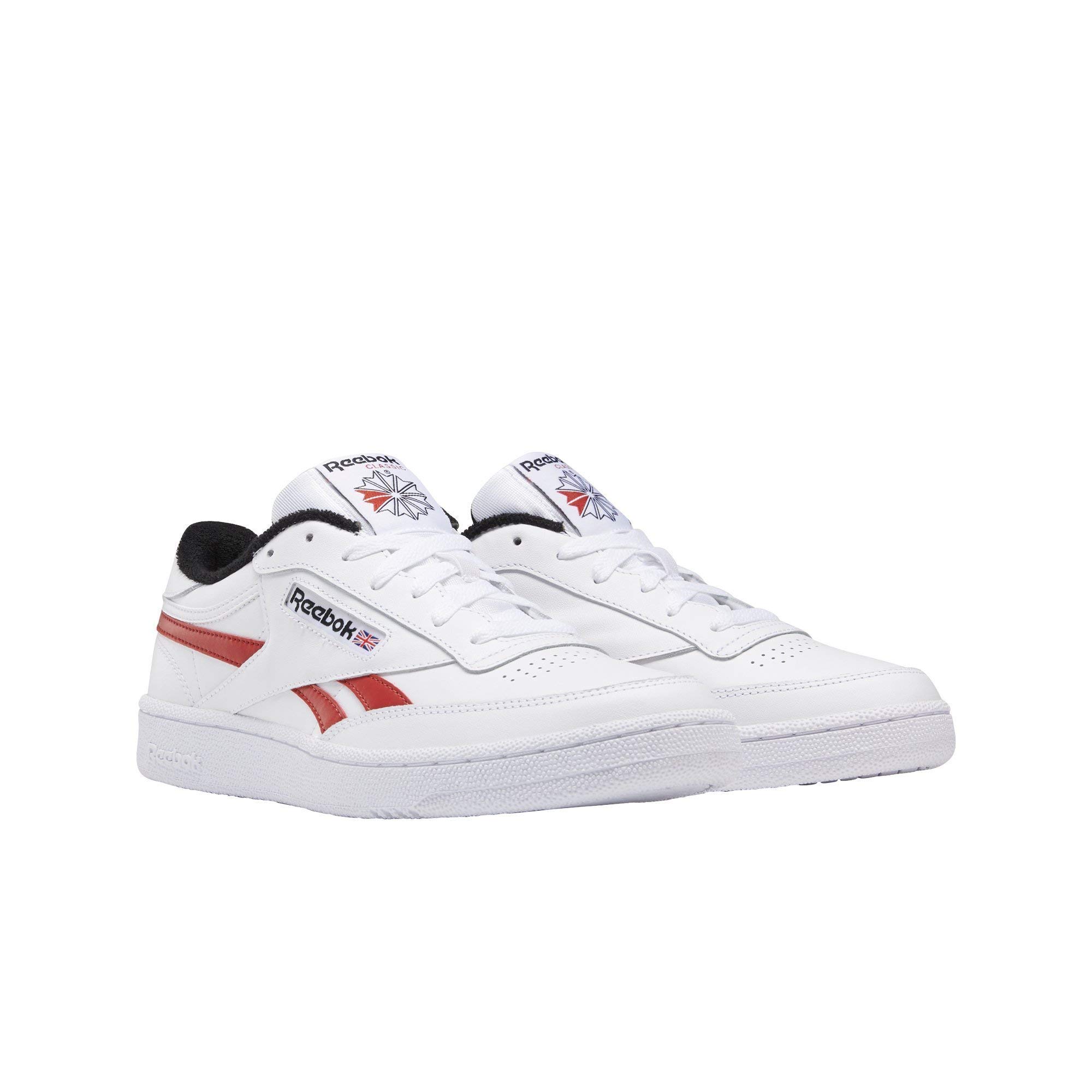 Reebok Men's Club C Revenge Mu Gymnastics Shoes - Classic White Leather Sneakers for Men | Comfortable & Durable Training Shoes for Gym, Workouts & Casual Wear