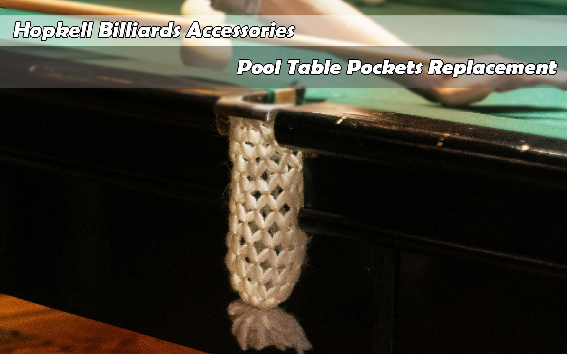 6-Piece Billiard Pockets Replacement Set for Pool Tables - Includes 4 Corner Pockets & 2 Side Pockets | Durable Snooker Table Accessories for Home Game Rooms & Bars