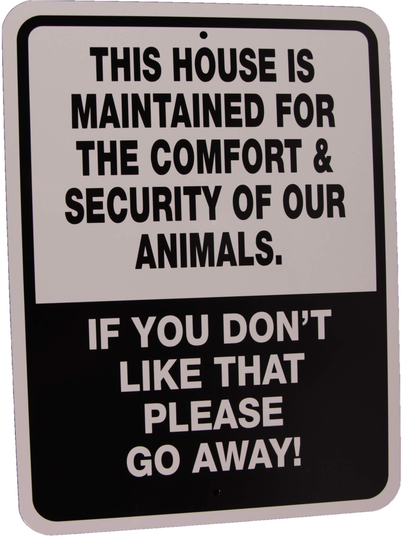 House Sign for Pet Safety and Comfort - Durable Outdoor Animal Protection Sign for Dogs, Cats & Wildlife - Perfect for Front Yard, Garden or Farm Use