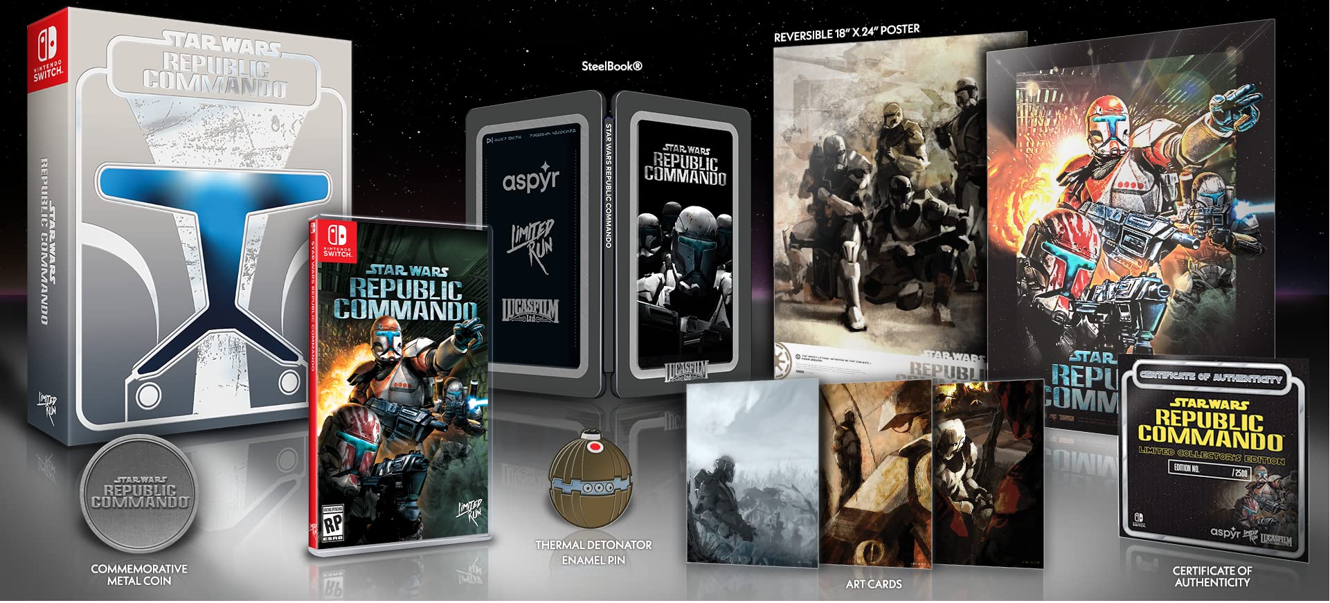 Star Wars: Republic Commando Collector's Edition - Limited Run Games #103 for Nintendo Switch | Action Shooter Game for Sci-Fi Fans & Collectors | Perfect for Gaming Nights & Star Wars Enthusiasts