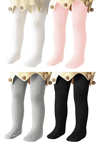 4 Pairs White Black Pink Grey