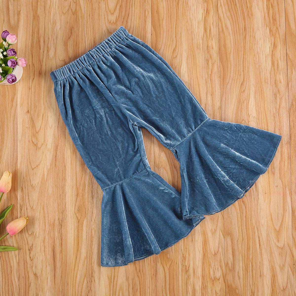 Toddler Bell Bottom Pants for Baby Girls - Soft Ruffle Leggings & Flare Trousers | Cute Playtime & Party Outfits