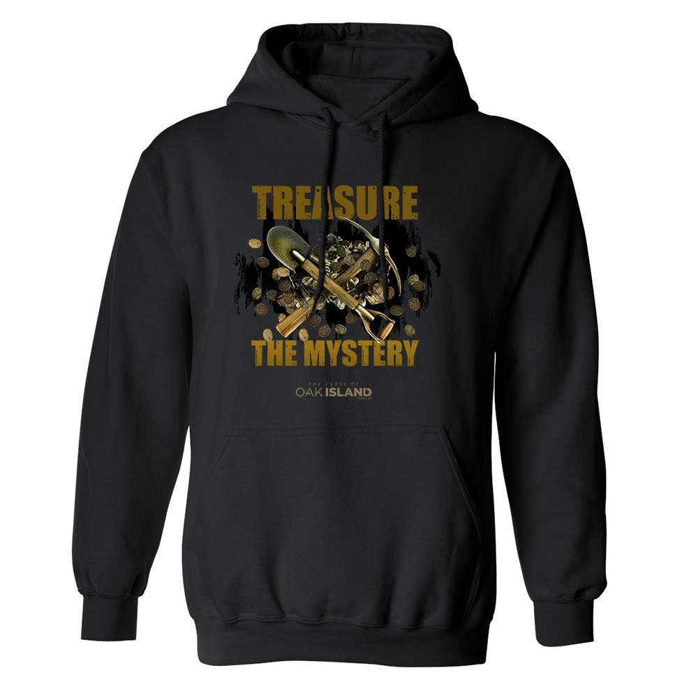 The Curse of Oak Island Mystery Fleece Hooded Sweatshirt - Cozy Treasure Hunting Pullover for Outdoor Adventures & Casual Wear