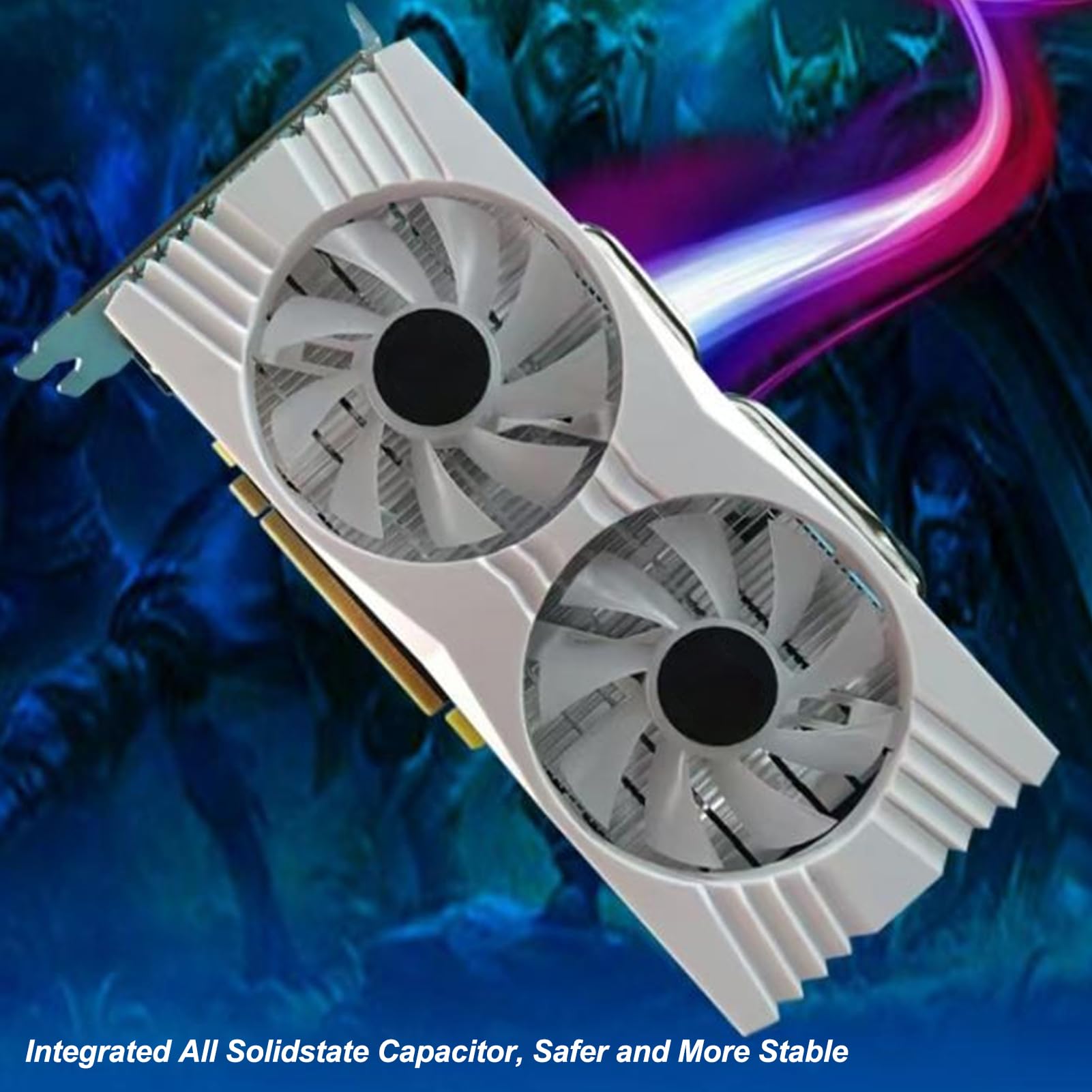 8GB GDDR5 256-bit Gaming Graphics Card with Dual Cooling Fans & Copper Tube - 1286MHz GPU, 7000MHz Memory, 4K 4096x2160 Resolution - Perfect for High-Performance Gaming & VR on Desktop PCs