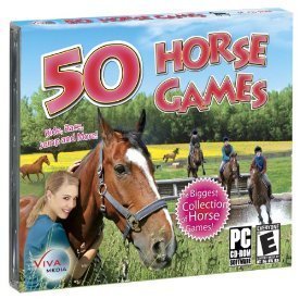 Viva Media 138655 - 50 Exciting Horse Games for PC | Fun Horse Racing & Care Simulation Games for Kids & Adults | Perfect for Family Game Nights & Horse Lovers