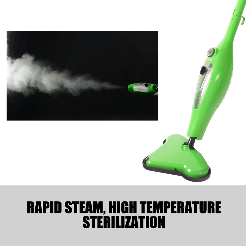 12-in-1 Multi-Functional Foldable Steam Mop | Handheld Floor Steamer & Carpet Cleaner | Perfect for Hardwood, Tile & Carpet Cleaning | Home & Car Use
