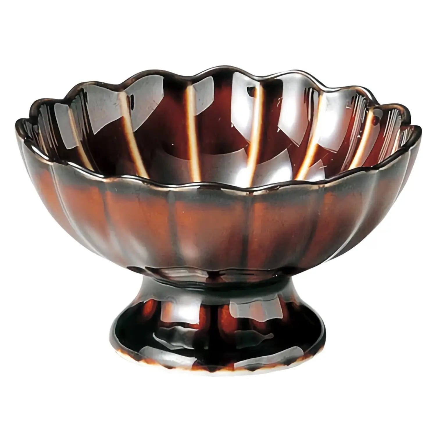 M.Style Epoch Porcelain Footed Bowl Set of 4 - Elegant Serving Dishes for Desserts, Salads & Entertaining - Perfect for Dinner Parties, Holiday Gatherings & Home Decor