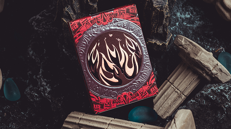 Atlantis Fire Playing Cards - Premium Waterproof & Durable Deck for Magic Tricks, Poker, and Card Games | Perfect for Parties, Travel, and Collectors