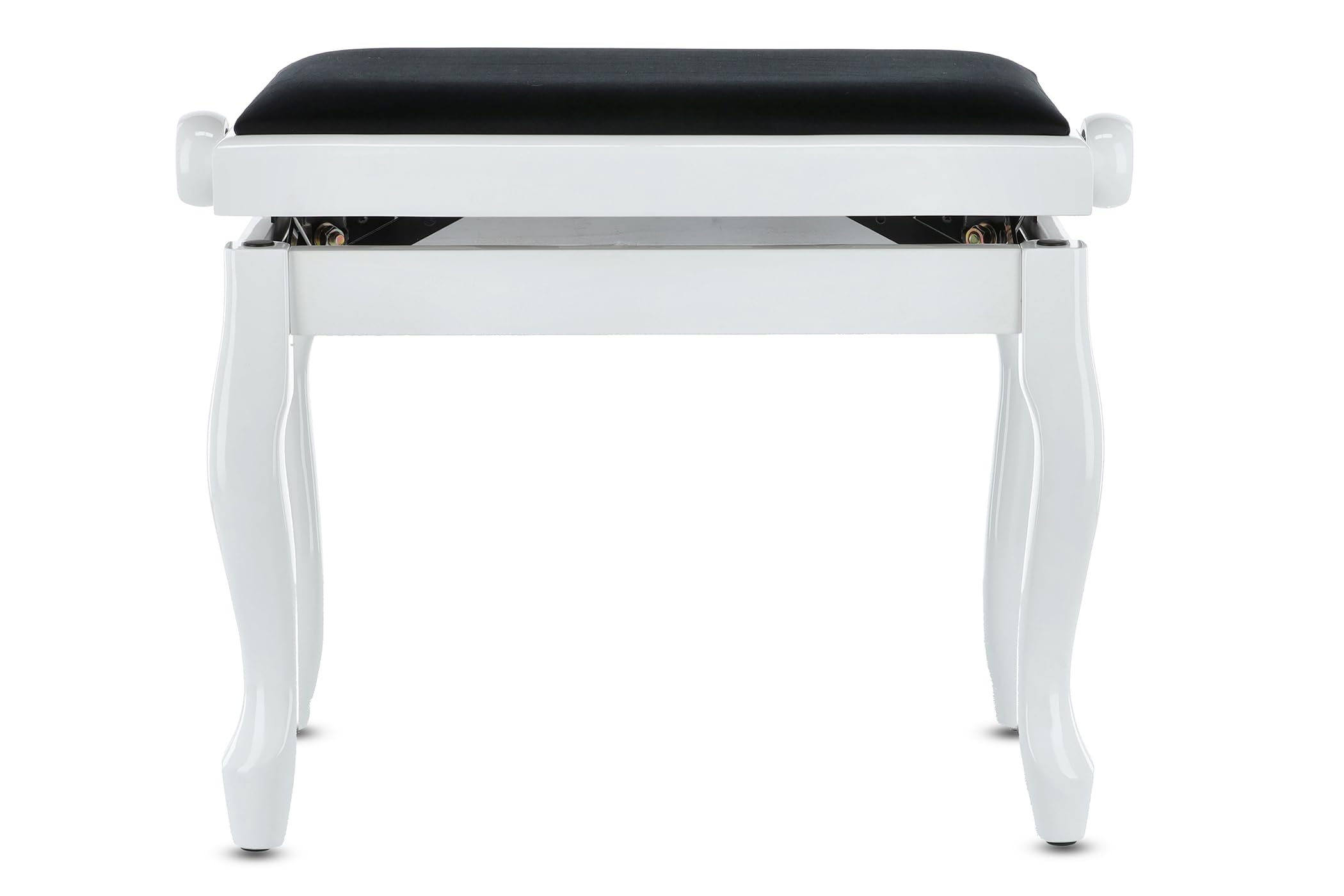 Premium GEWA Deluxe Classic Piano Bench - Adjustable Height, High-Gloss White Finish | Perfect for Home, Studio & Concert Hall Pianos