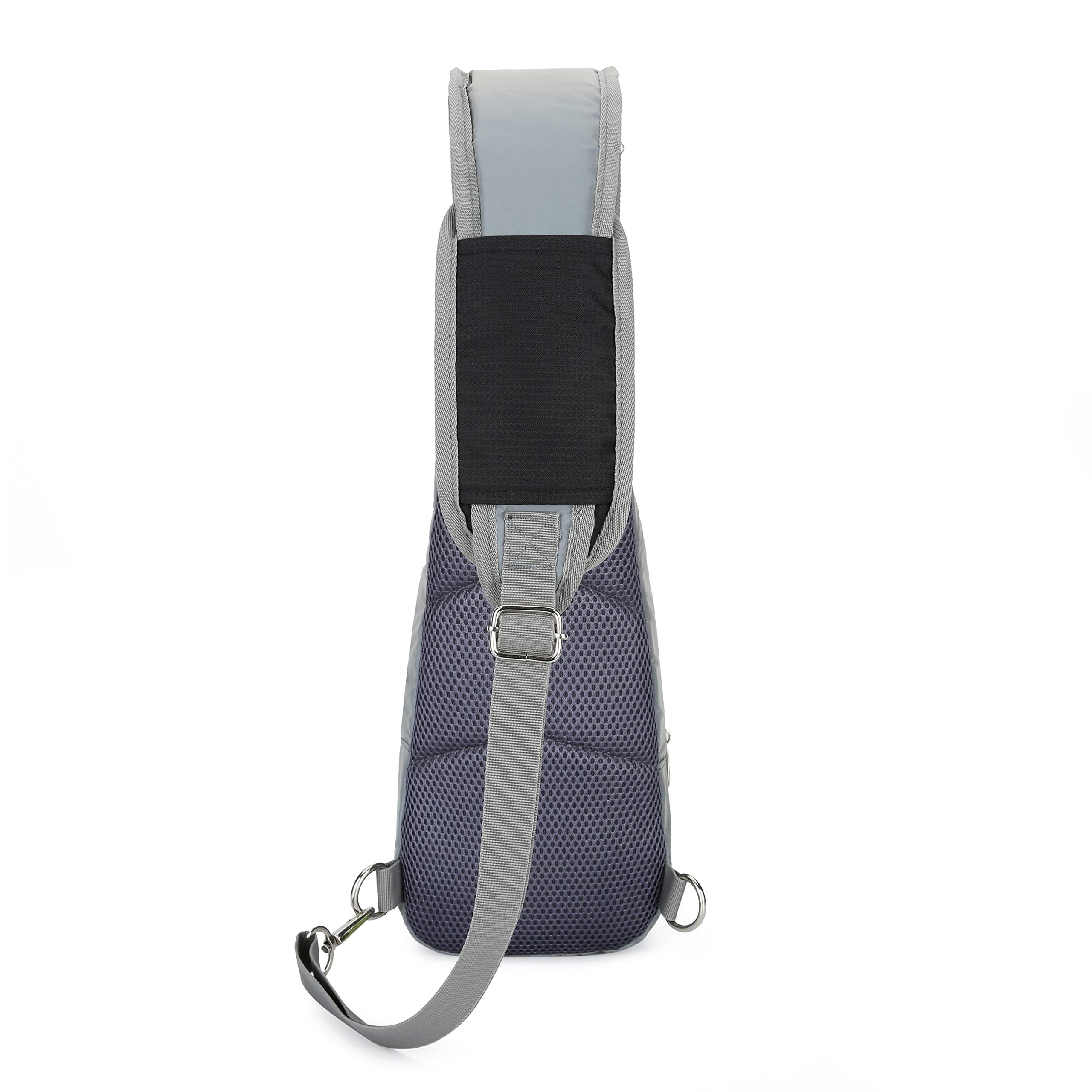 Trendy Reflective Nylon Crossbody Sling Bags for Men & Women - Lightweight Shoulder Purse with Adjustable Strap - Perfect for Travel, Hiking, Shopping & Daily Use