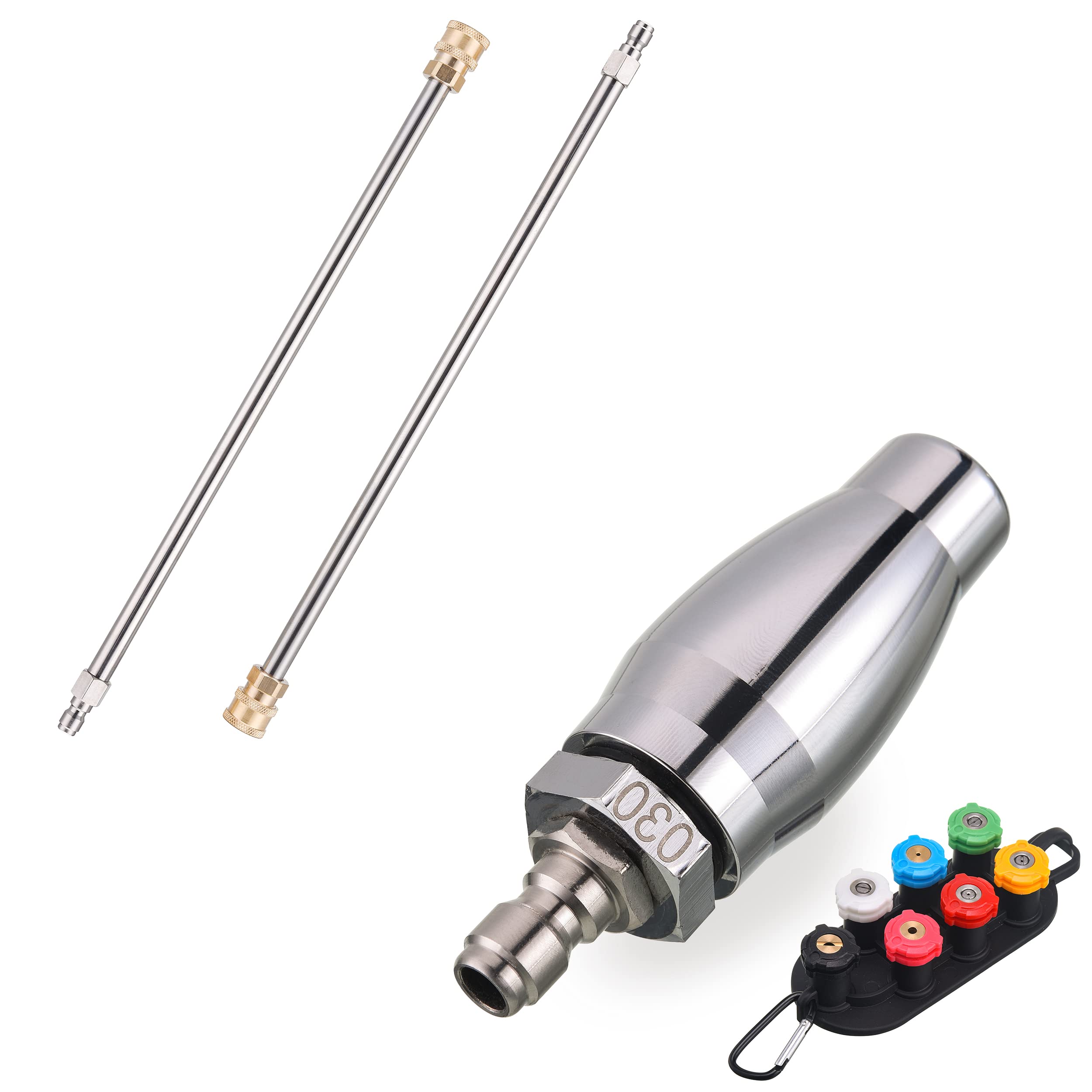 JOEJET 17 Inch Power Washer Extension Wand with Turbo Nozzle - Heavy Duty Pressure Washer Accessory for Deep Cleaning Driveways, Decks & Outdoor Surfaces