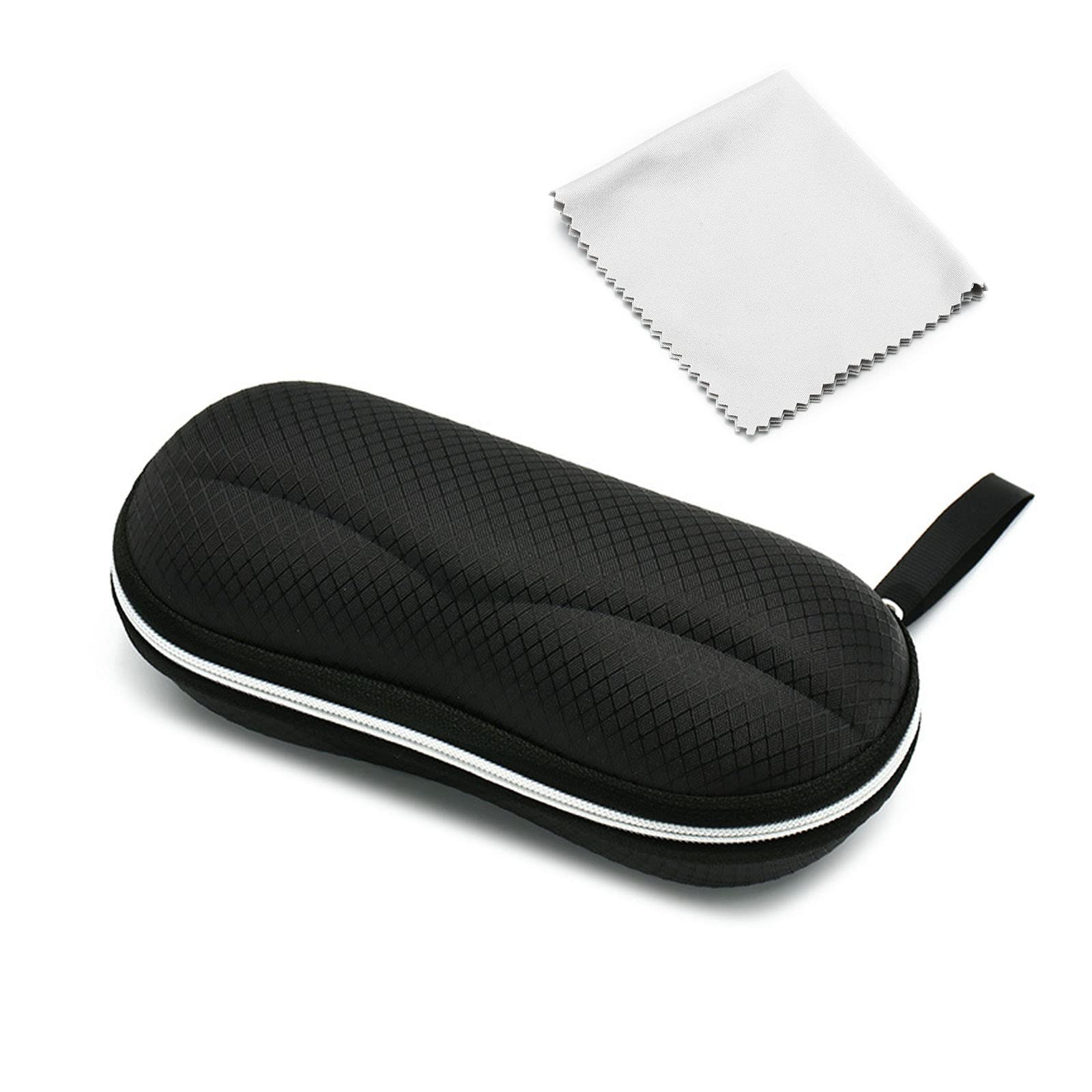 Waterproof Sunglasses Case with Soft Lens Cloth & Hard EVA Zipper - Protective Eyewear Storage Bag for Men Women - Perfect for Travel, Sports, and Outdoor Activities