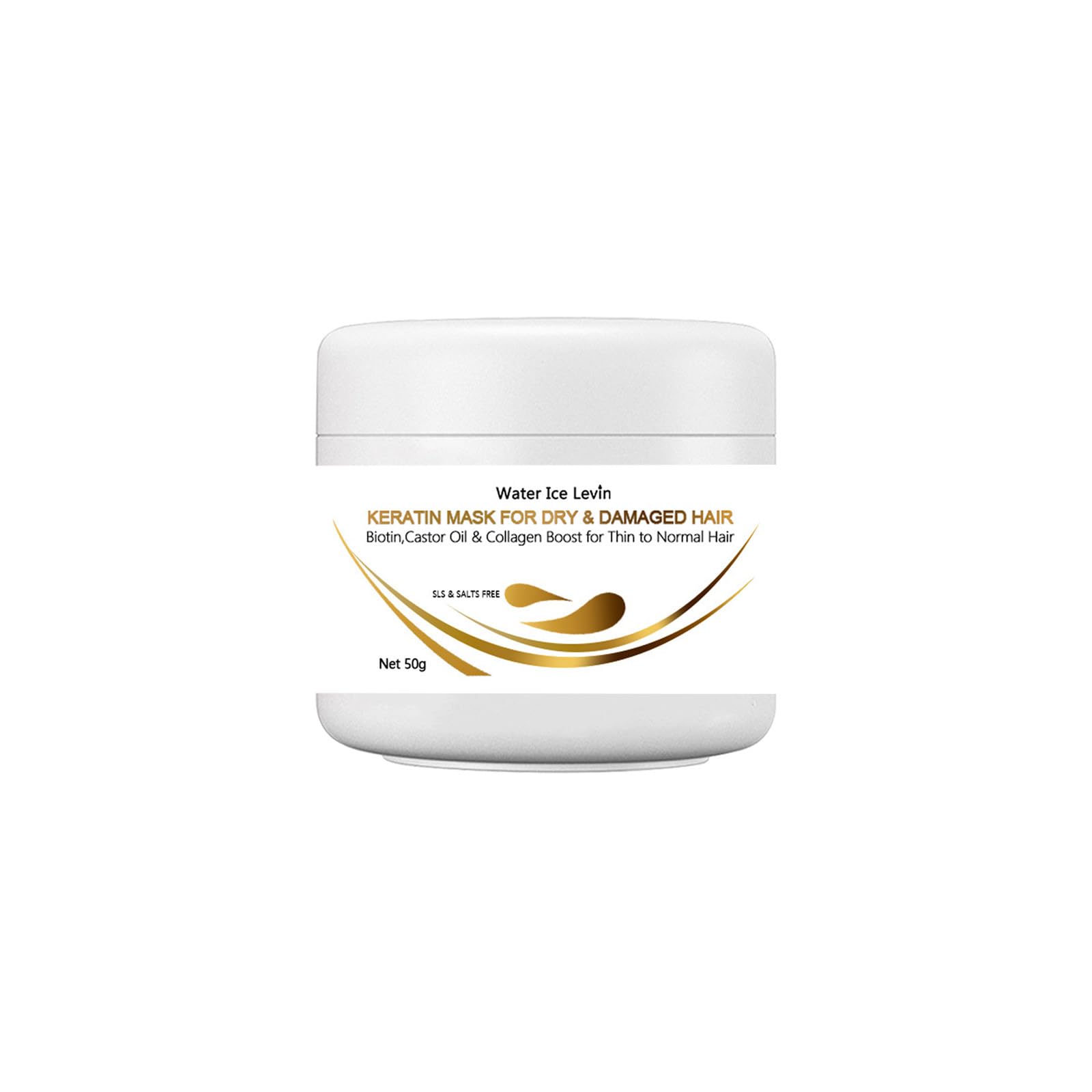 Keratin Hair Mask for Dry Damaged Hair - Deep Repair Treatment for Frizzy, Curly & Straight Hair - Post Coloring & Perming Care - Natural Hair Restoration - Perfect for Salon & Home Hair Care Routines