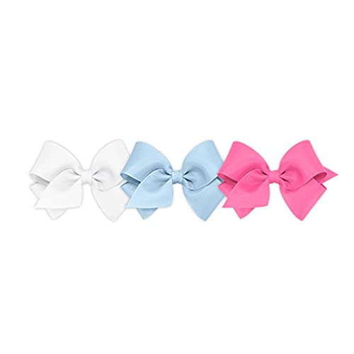 White, Millennium Blue, and Hot Pink