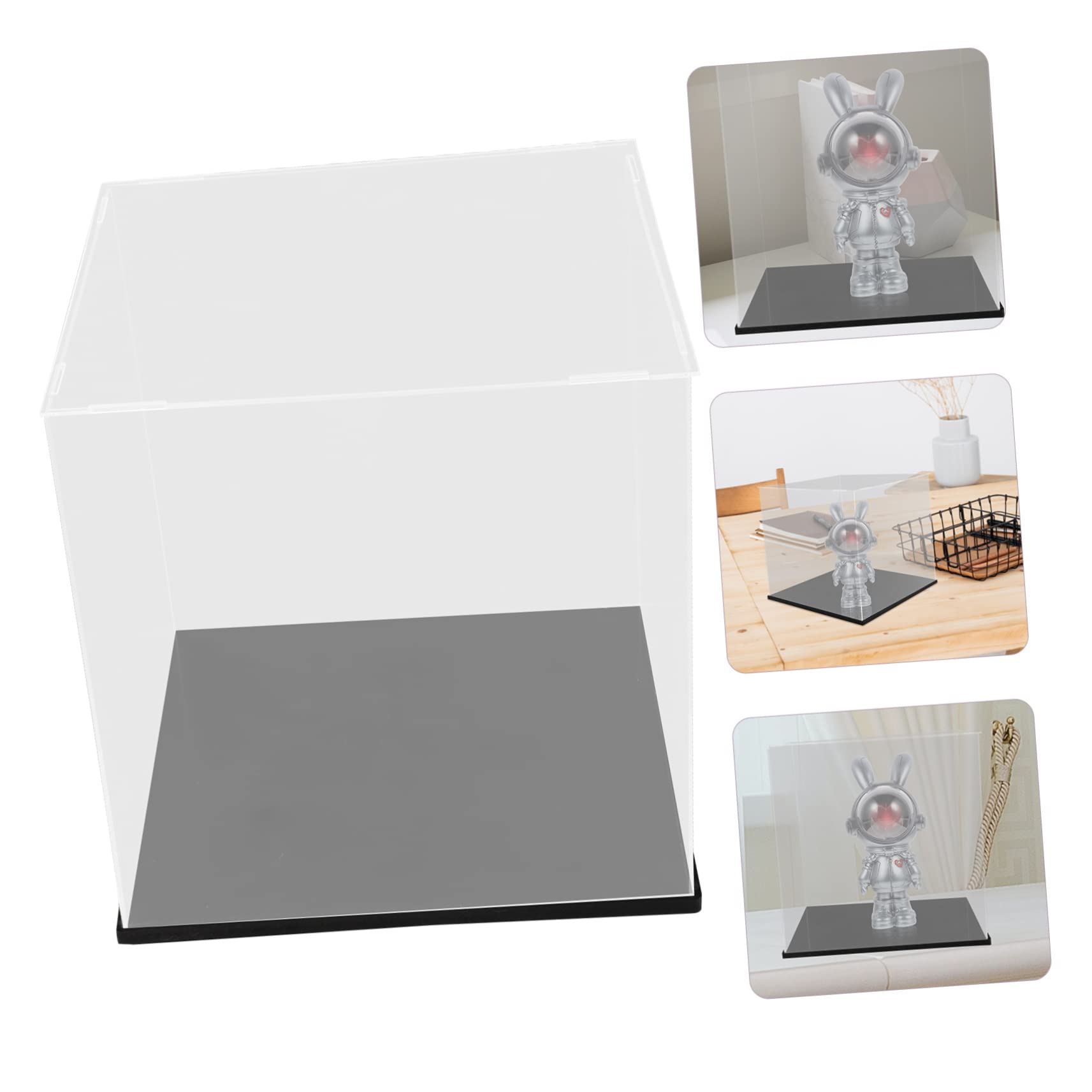 BESPORTBLE Acrylic Basketball Display Case - Clear Box Toy Holder & Storage Stand for Home Decor, Sports Collectibles, and Kids Room Organization
