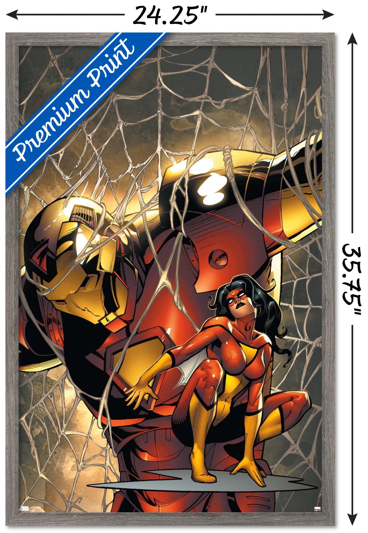 Marvel Comics Spider Woman & Iron Man #10 Wall Poster - 34