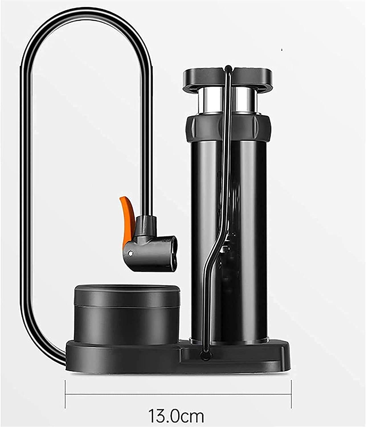 Portable Bike Pump with Pressure Gauge - 120 PSI Mini Foot Air Pump for Road & Mountain Bikes - Perfect for On-the-Go Cycling, Commuting, and Emergency Tire Inflation