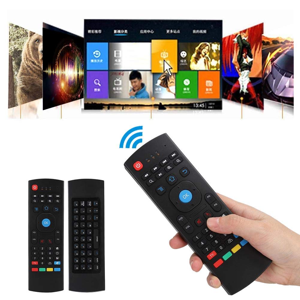 2.4GHz Wireless Air Mouse & Keyboard Remote Control with USB Receiver - Multi-Function Adjustable Mini Keyboard for Windows 98/Me/NT/2000/XP/Vista - Perfect for Home Theater PC, Smart TV & Presentation Remote Control