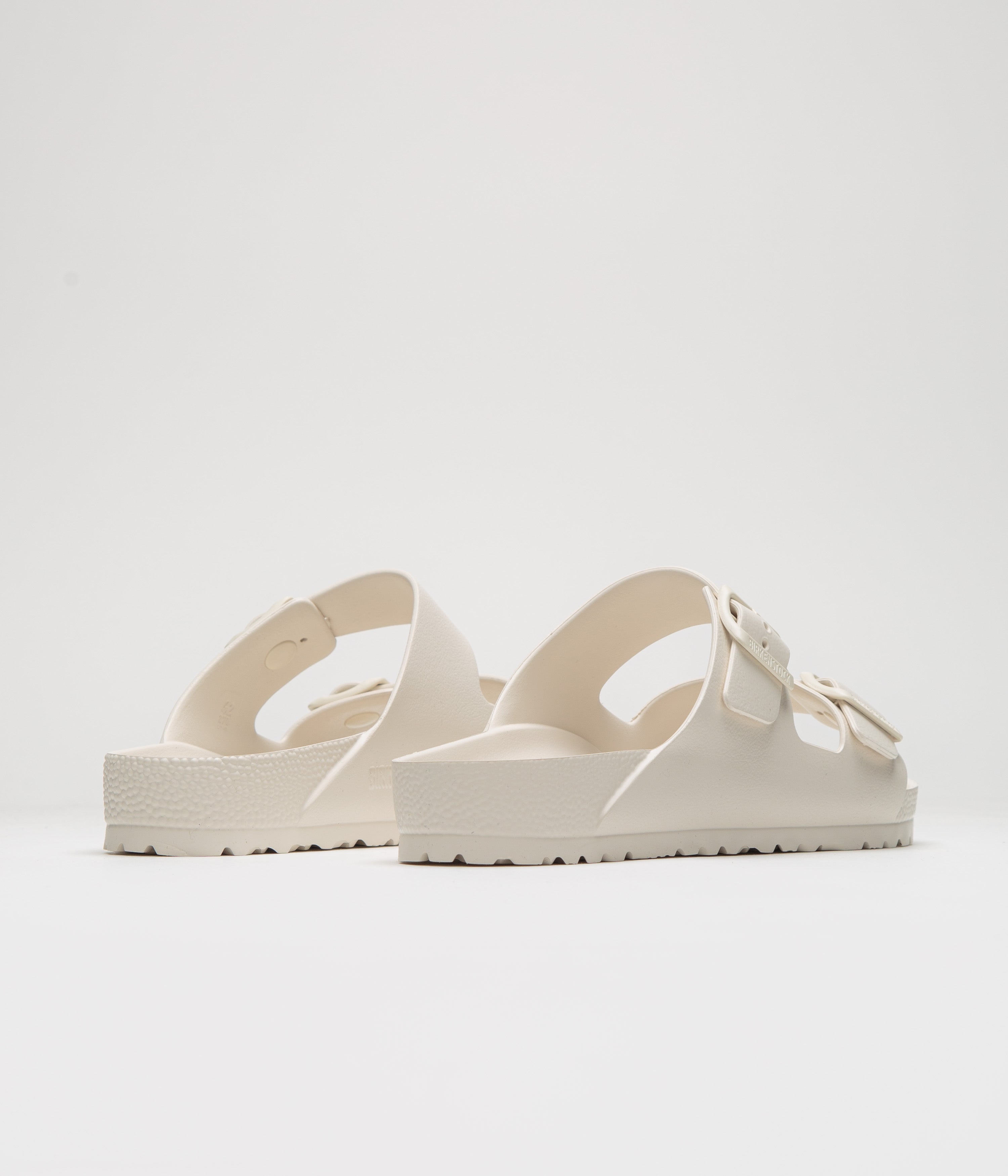 Birkenstock Arizona EVA Sandals for Women & Men - Lightweight Comfortable Slide Sandals in Eggshell White | Perfect for Beach, Pool, Travel & Summer Outdoor Activities