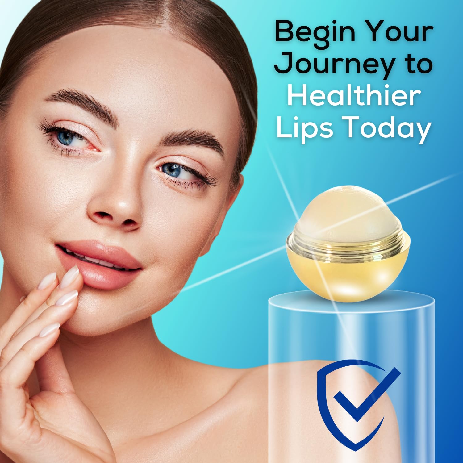 Vanilla Rose Gold & Gold Vegan Lip Repair Balm Duo - SoftBeso Moisturizing Lip Care with Clean Ingredients for Dry, Chapped Lips | Mother's Day Gift Set, Daily Hydration & Night Treatment