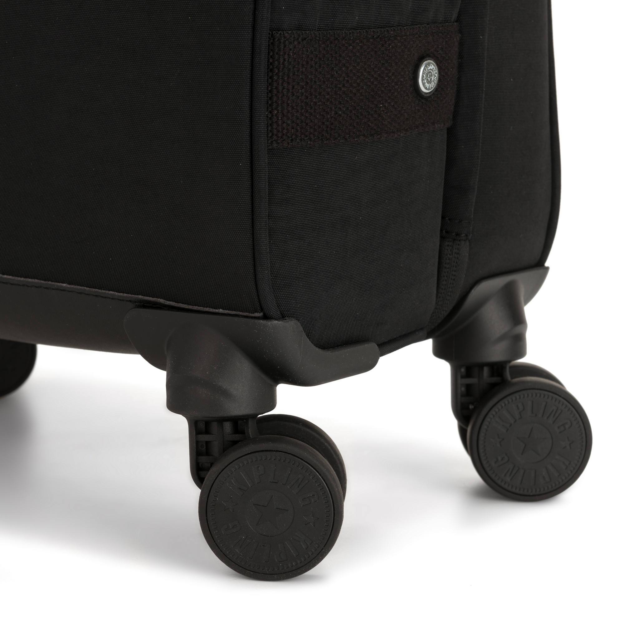 Kipling Spontaneous Small Rolling Luggage - Black Carry-On Suitcase for Women | Lightweight Travel Luggage with Spinner Wheels | Perfect for Business Trips & Weekend Getaways
