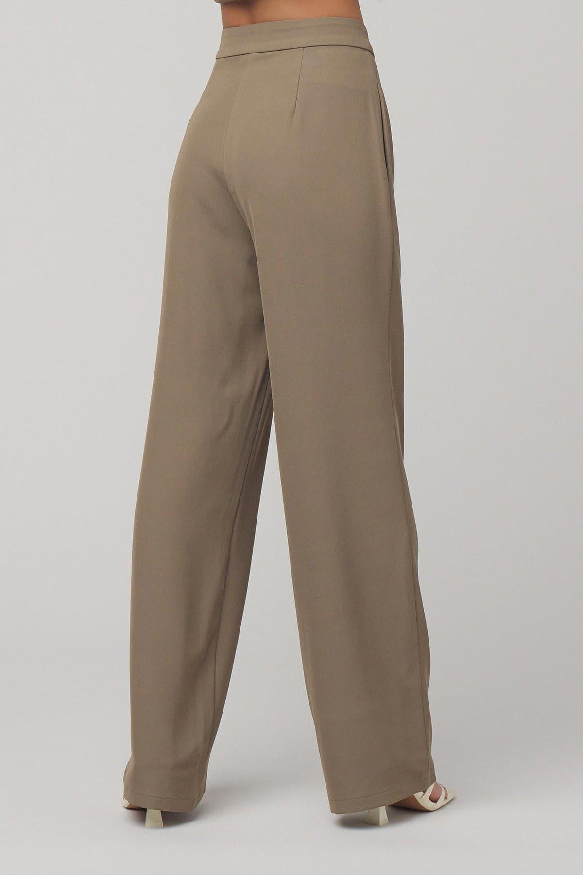 Lana Everyday Pant - Comfortable Olive Green Women's Casual Pants for Work, Travel & Lounge Wear