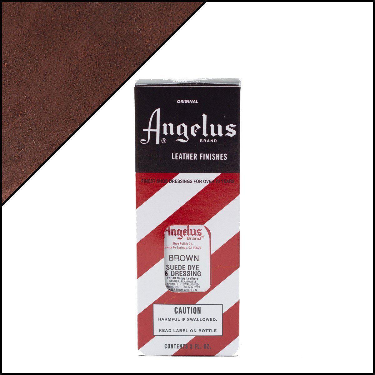 Angelus Brown Suede Dye for Shoes & Leather - Premium Leather Color Restorer for Boots, Bags & Accessories | Perfect for DIY Shoe Repair & Customization