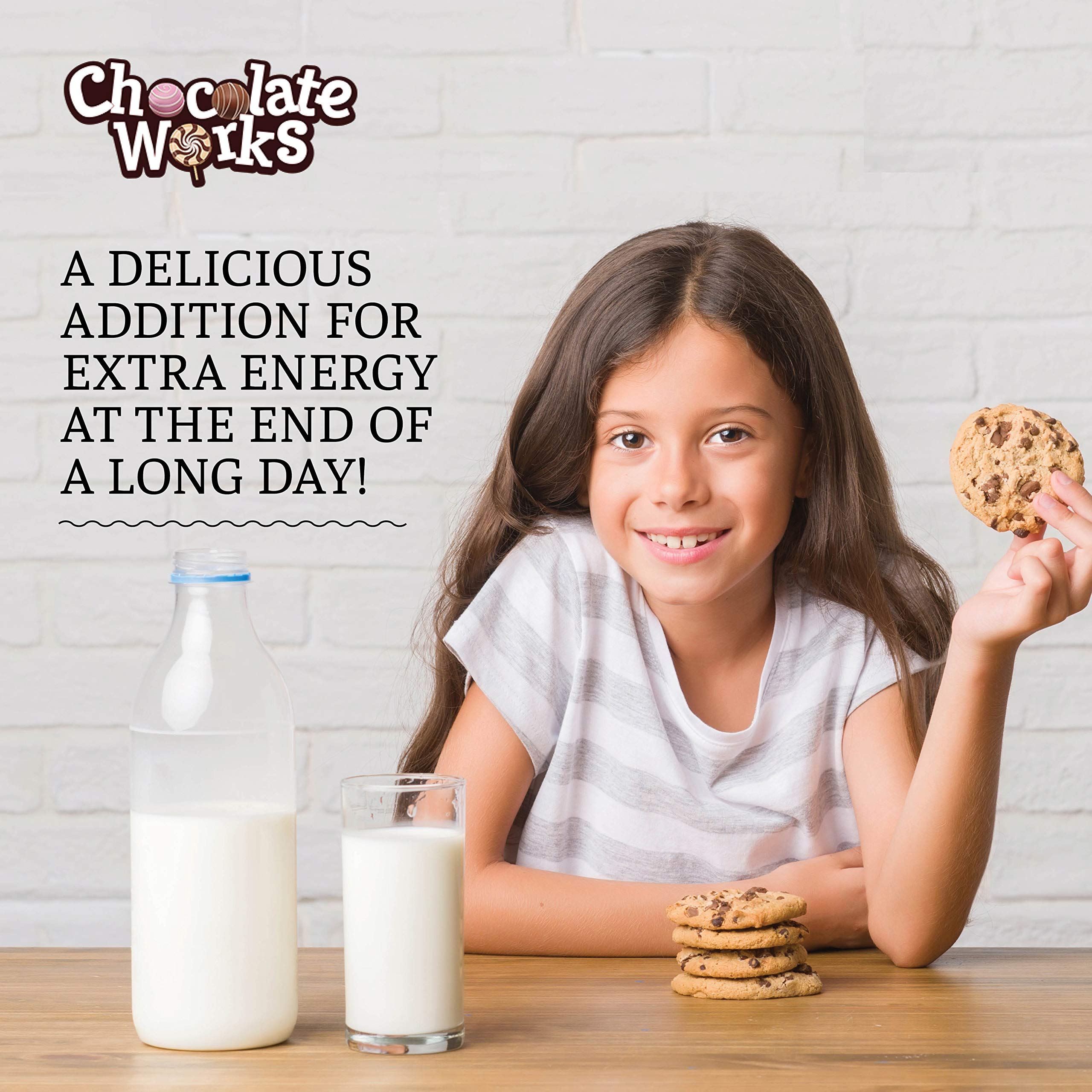 Semi-Sweet Mini Chocolate Chips by Chocolate Works | 2 LB Bulk Pack | Dairy-Free, Vegan, Kosher & Halal Certified Baking Chocolate | Perfect for Cookies, Cakes, Muffins & Dessert Decorations