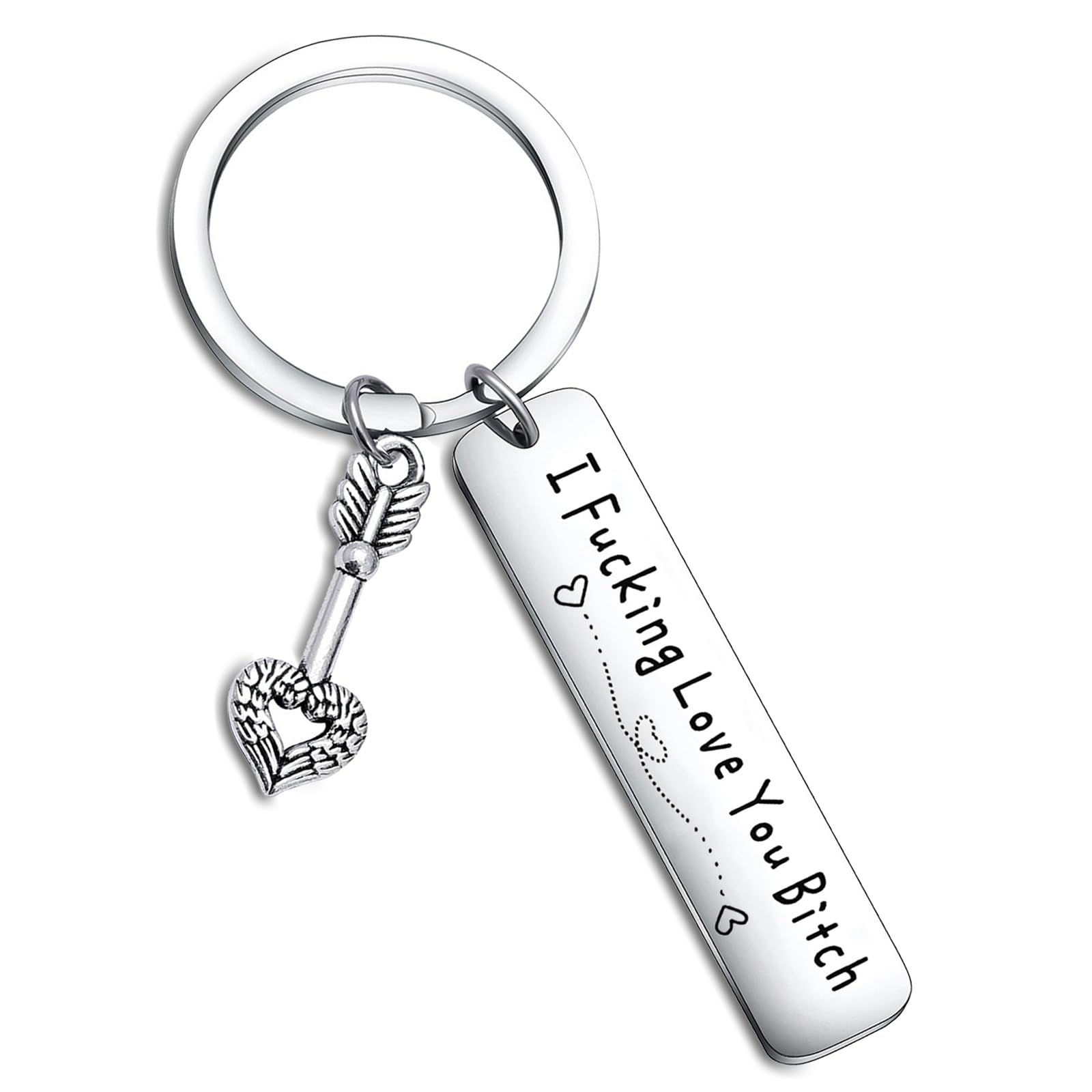 Best Friend Keychain - Cute Friendship Jewelry Gift for Women, Sister, BFF - Personalized Engraved Keyring for Birthday, Christmas, Anniversary - Perfect for Everyday Carry, Gifts for Besties & Loved Ones