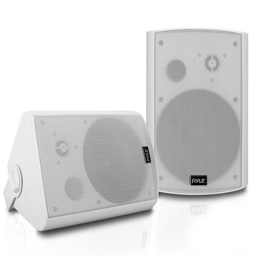 6.5 Inch Indoor Outdoor Wall Mount Speakers - High-Quality Weatherproof Stereo Sound for Home Theater, Patio, and Backyard Entertainment