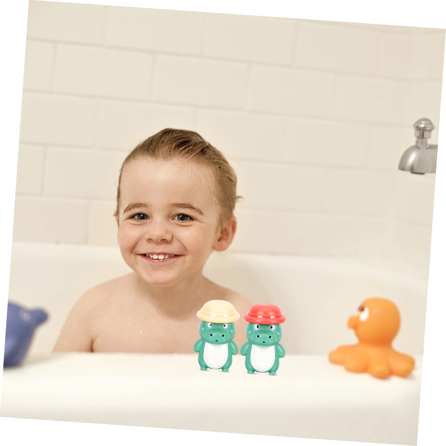 HEMOTON 2-Pack Animal Bath Toys - Whale & Friends Squirters for Kids, Fun Bathtub Water Play Toys for Toddlers & Babies - Perfect for Bath Time, Pool Parties & Sensory Play