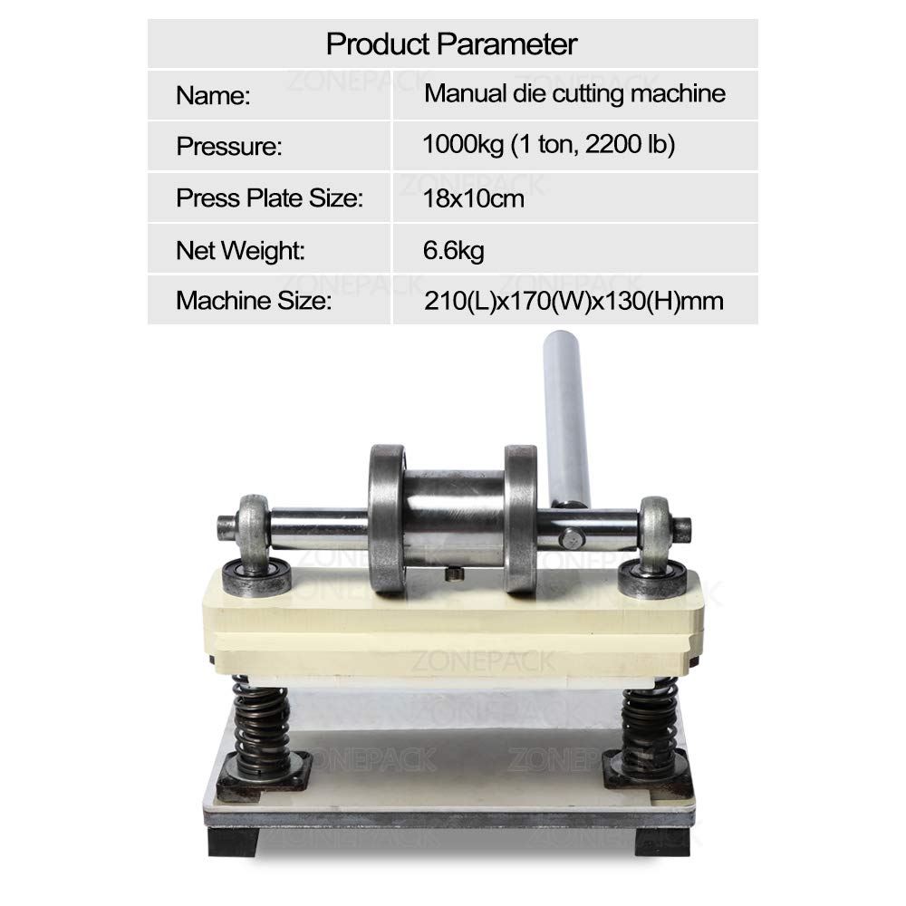 Premium Manual Leather Die Cutting Press Machine - Heavy Duty Paper Cutter with Dual Guiding Shafts for Leather Embossing & Crafting | Perfect for DIY Projects, Scrapbooking & Leatherworking (Suitable for Various Materials)