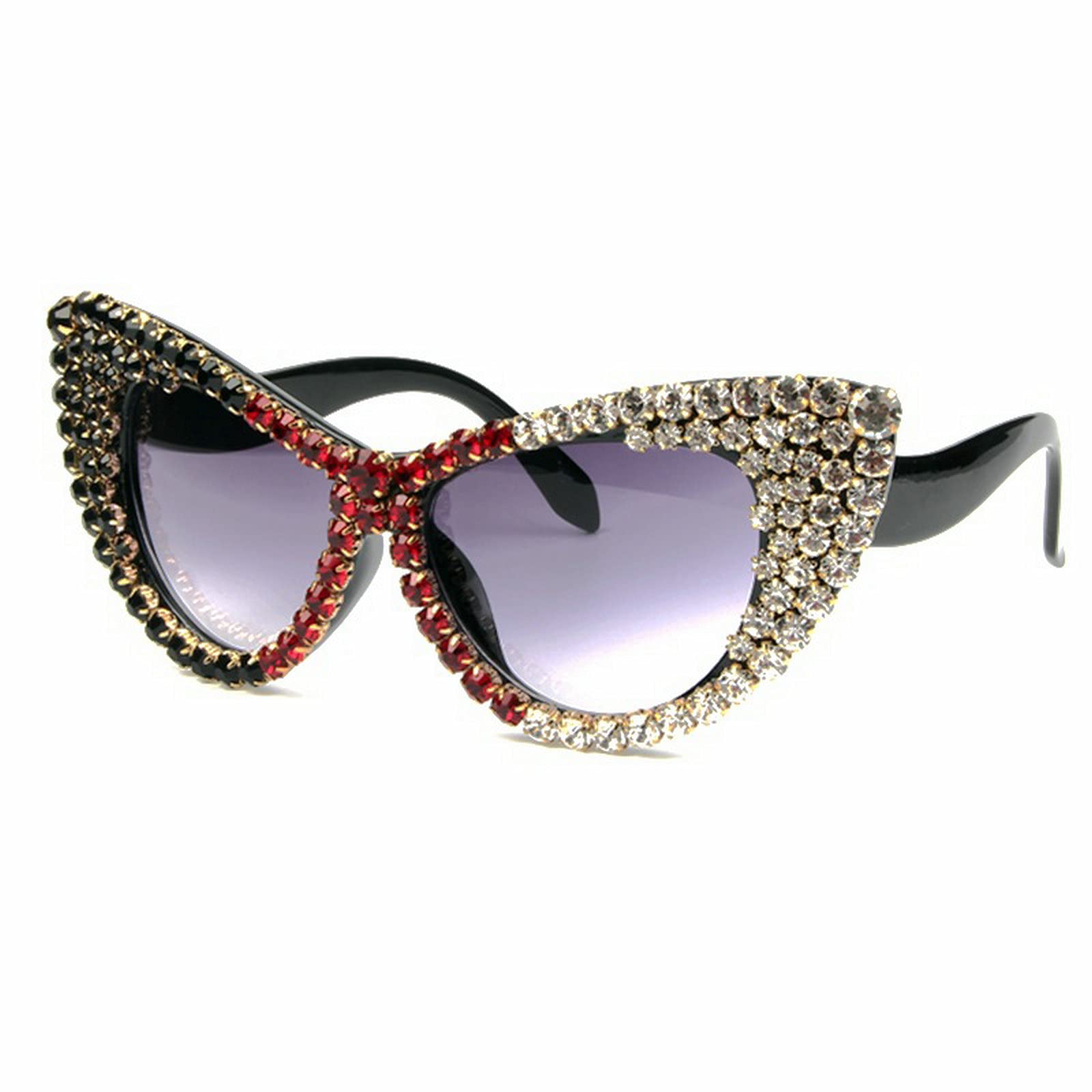 Cat Eye Sunglasses for Women - Vintage Rhinestone UV400 - Party & Fashion