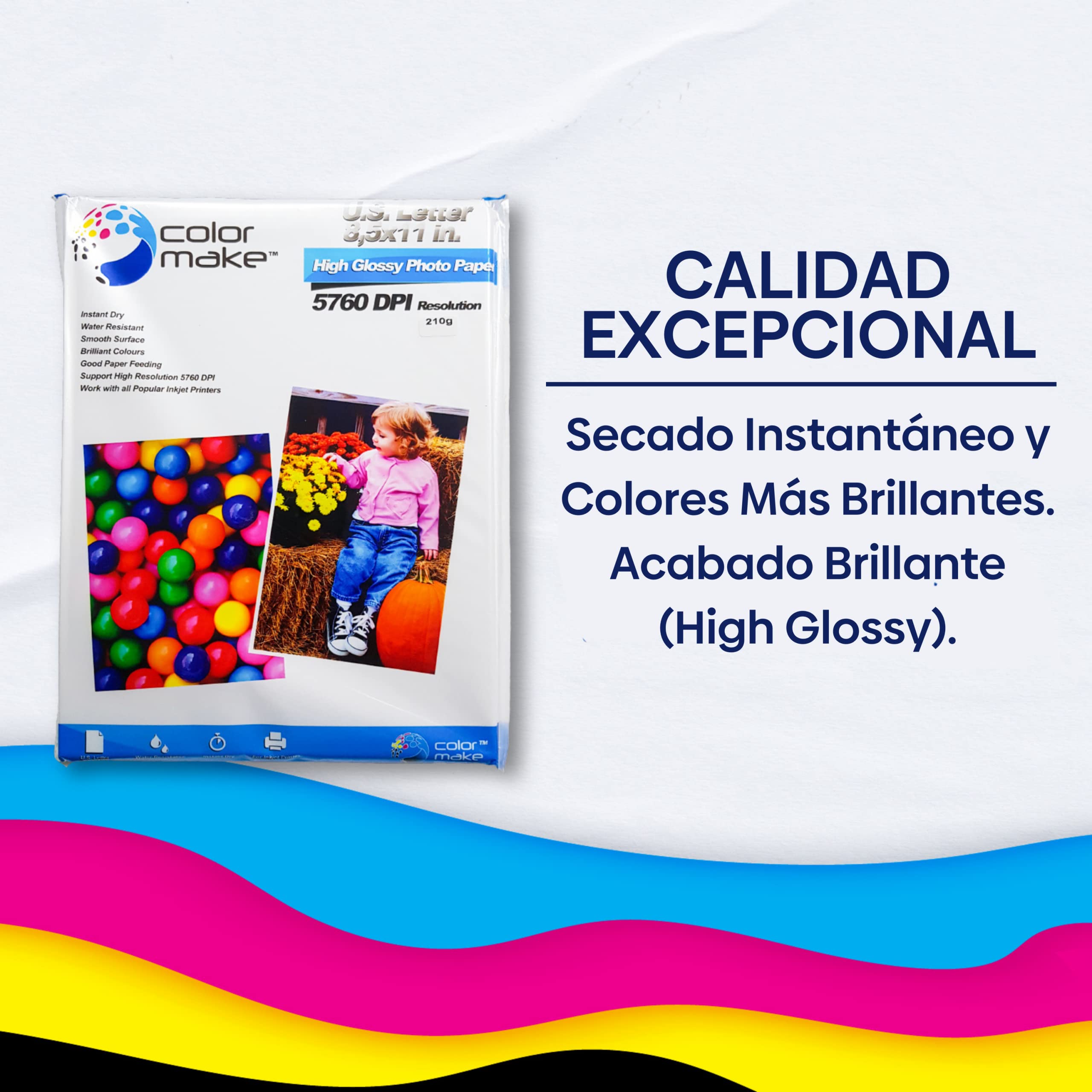 Premium Glossy Photo Paper 210gsm, 8.5