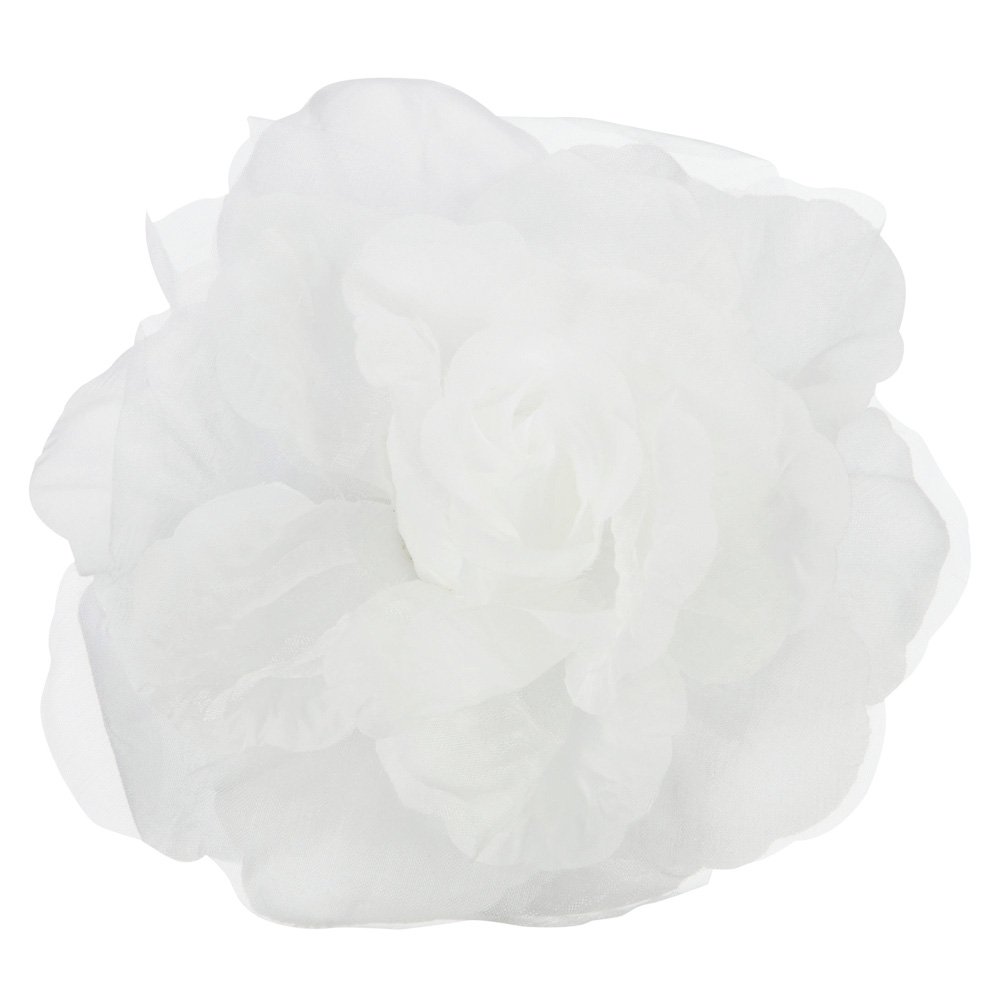 Jeanne Simmons Open Rose Sheer Hair Clip - Elegant Floral Hair Accessory for Women & Girls | Perfect for Weddings, Parties & Everyday Style