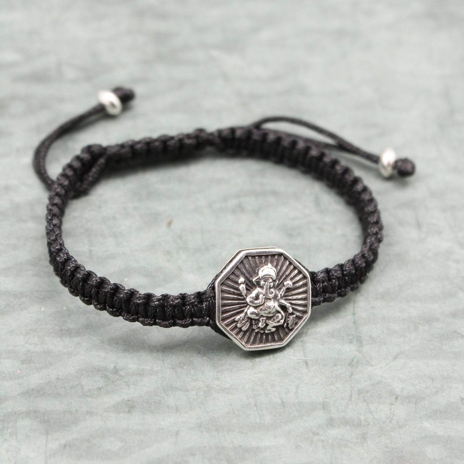 Hand Knotted Ganesh Wisdom Bracelet - Spiritual Yoga Meditation Beaded Bracelet for Women & Men - Perfect for Meditation, Yoga Practice & Positive Energy
