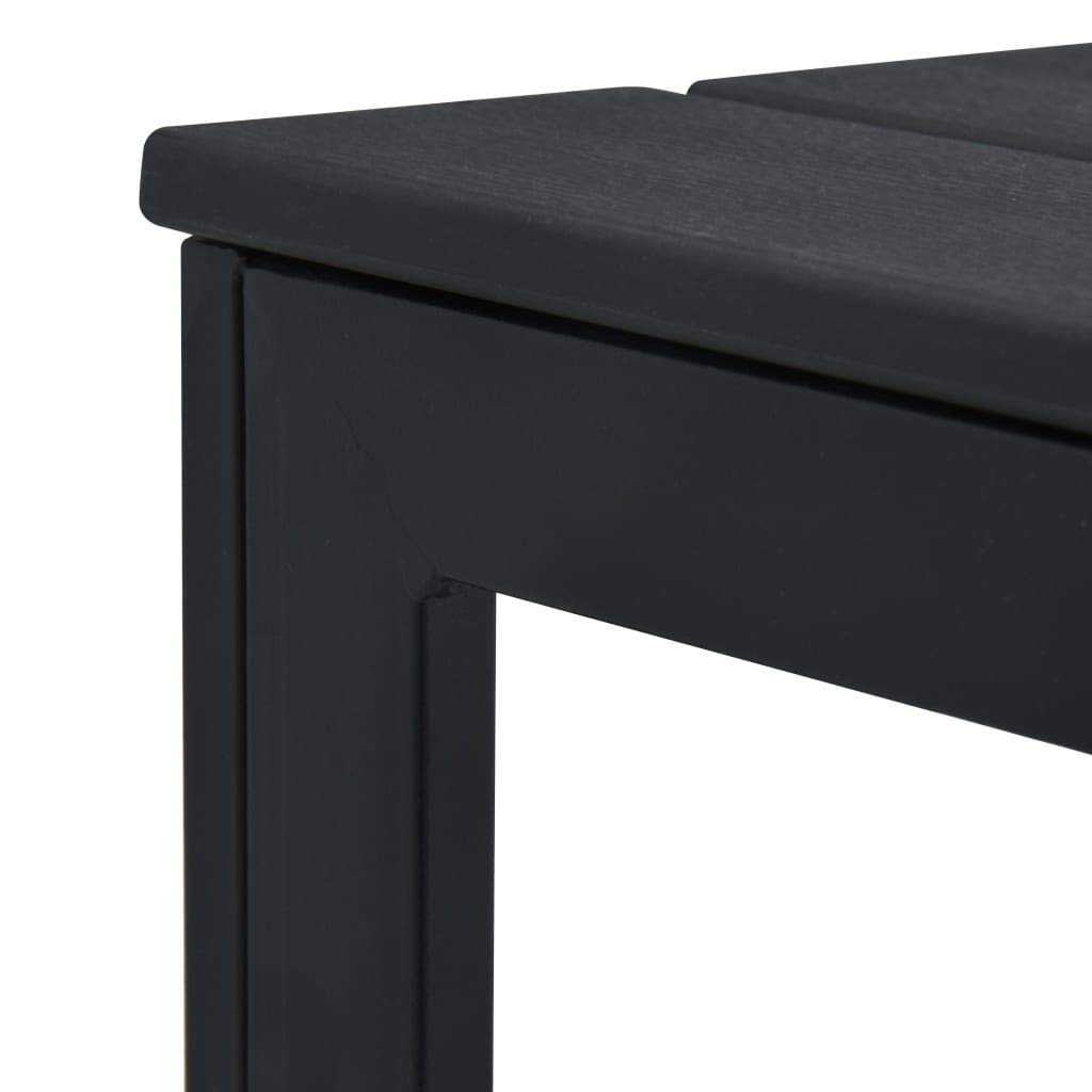 Black Wood Look Coffee Table 30.7x30.7x29.1 for Living Room