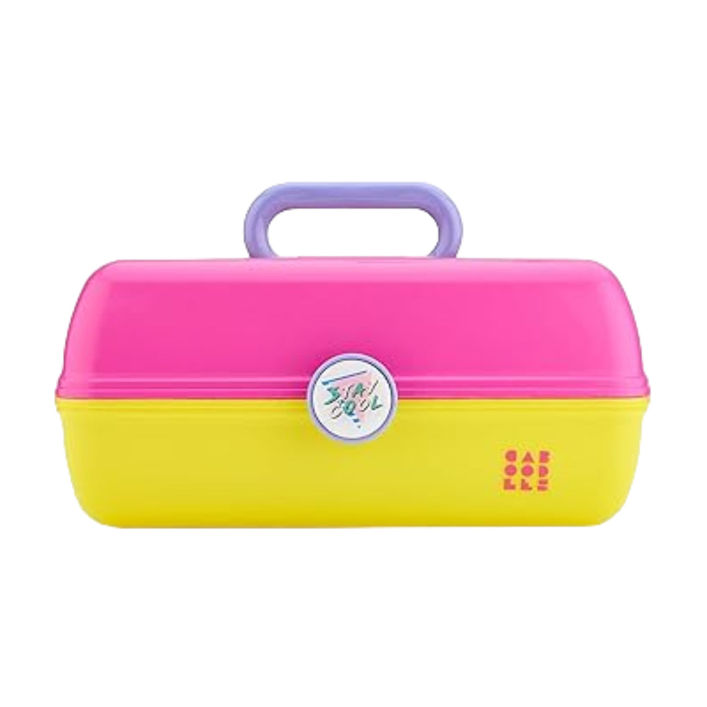 Caboodle On The Go Girl Makeup Organizer - Portable Cosmetic Case for Travel, School & Gym - Perfect for Teens & Women (Pink) | Compact Storage for Makeup Brushes, Lipsticks & Beauty Essentials
