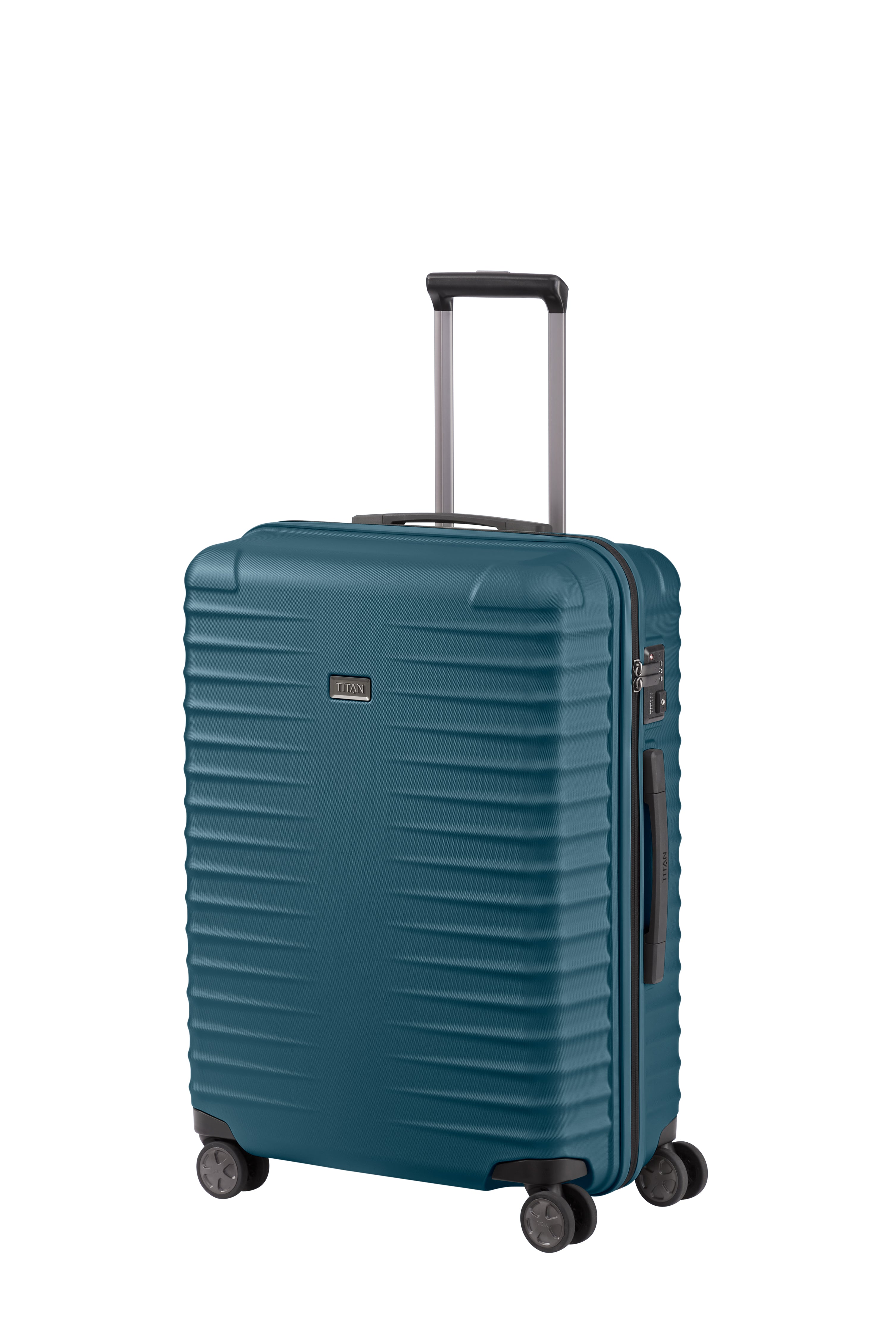 Titan LITRON Trolley Medium Luggage - Lightweight Carry-On Suitcase for Travel, Business Trips & Weekend Getaways | Durable Spinner Wheels & Smooth Rolling Design