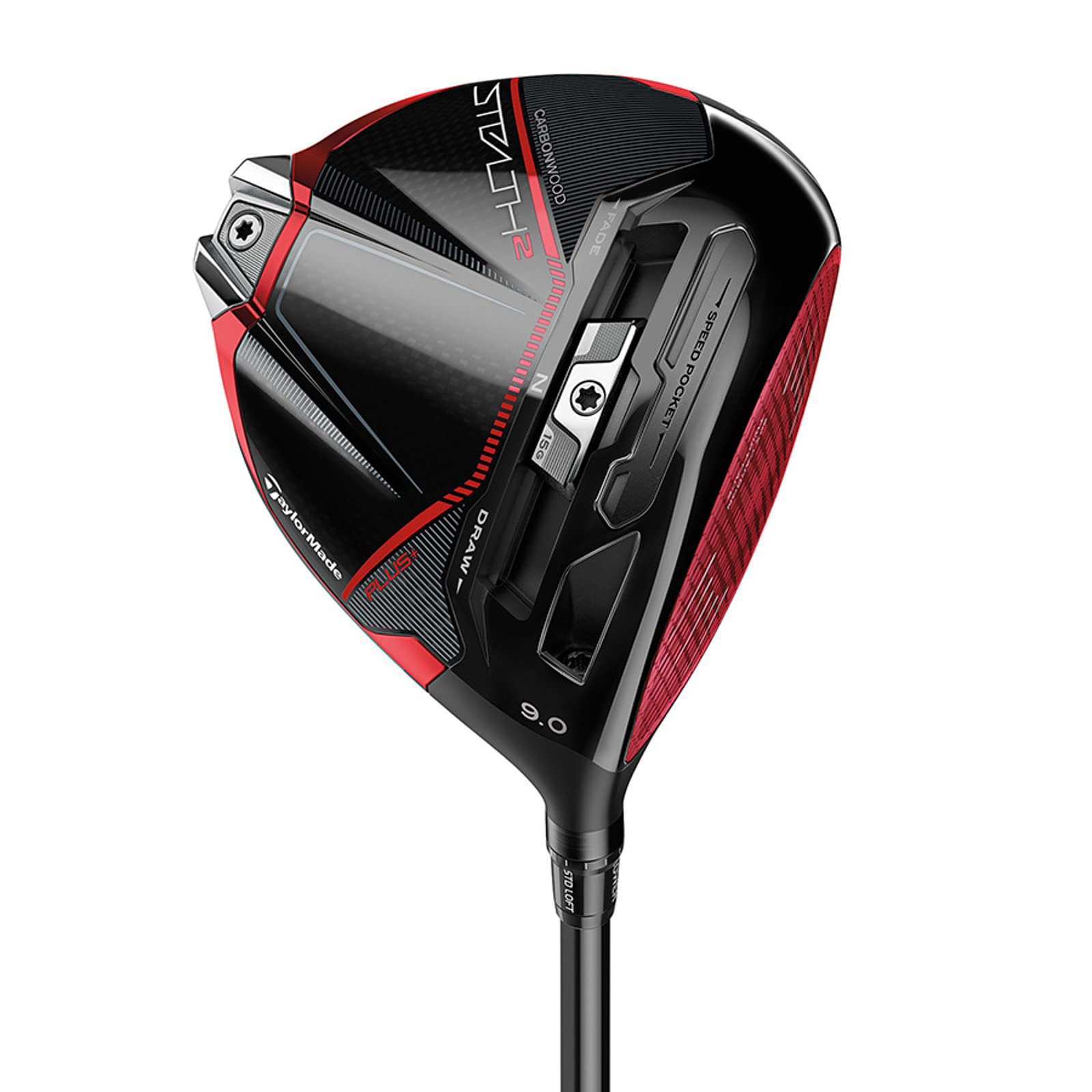 TaylorMade Stealth 2 Plus Driver - 10.5° & 12° Loft Options | Carbon Fiber Clubhead | For Maximum Distance & Forgiveness | Perfect for Golfers Seeking Performance Upgrade on the Course
