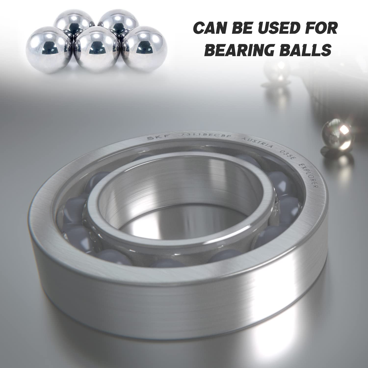1.5 Inch Steel Bearing Balls (2Pcs) - 38mm Loose Bicycle Bearings - High Quality 1-1/2