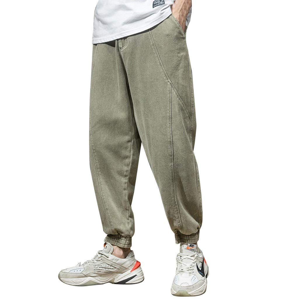 Men's Stylish Slim Fit Cargo Joggers - Alalaso Hip Hop Harem Sweatpants for Casual Wear | Perfect for Streetwear, Gym & Lounge