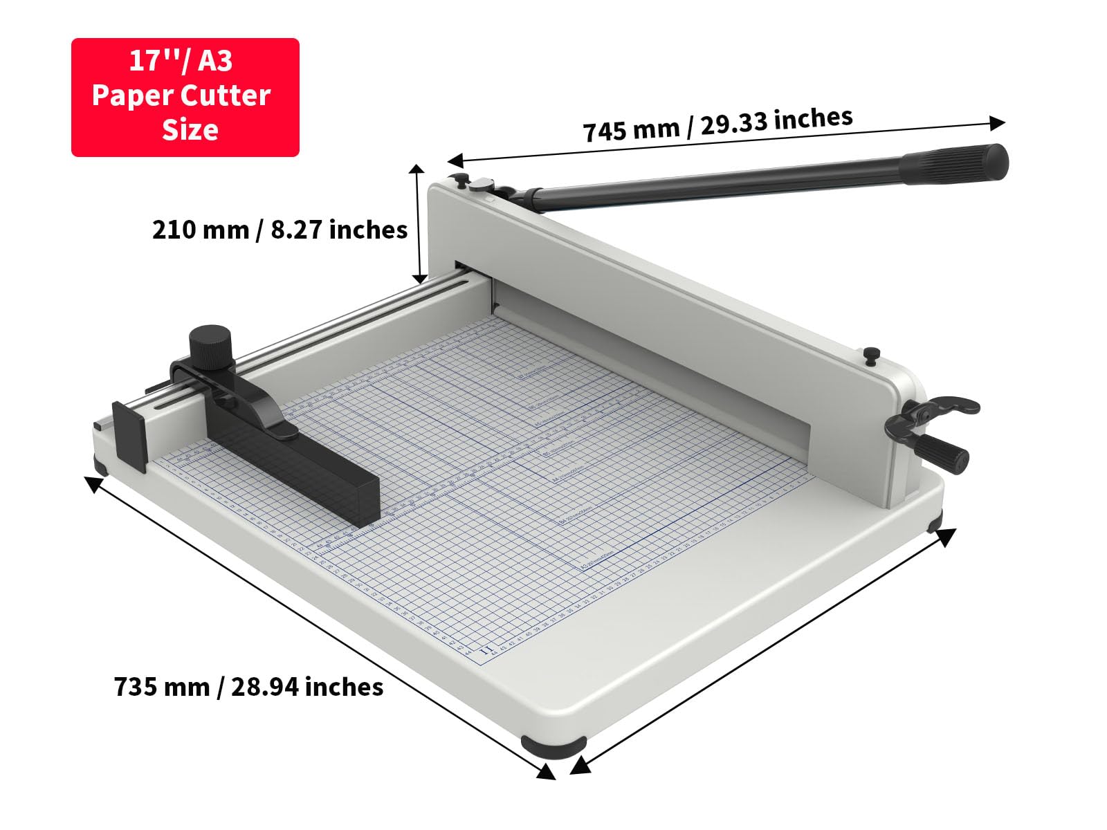 Heavy Duty Guillotine Paper Cutter - 17