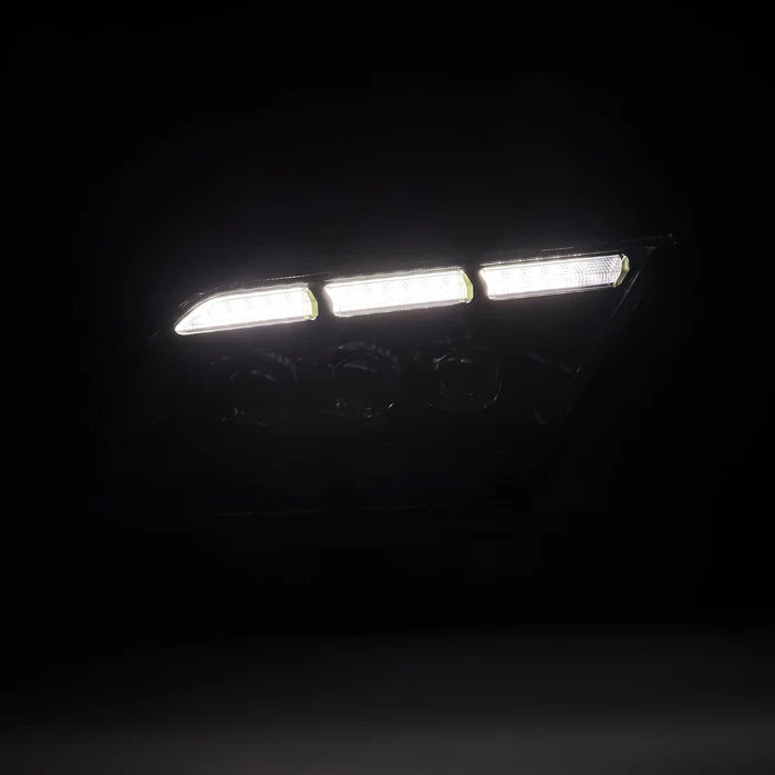 13 14 Ford Mustang MK II NOVA Series LED Projector Headlights Alpha Black - Upgrade Your Ride for Night Driving & Car Shows